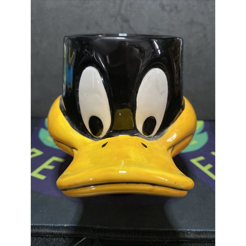 VINTAGE 1989 DAFFY DUCK WARNER BROS. CERAMIC MUG COLLECTIBLE Loony Toons